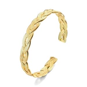 18k Gold Plated Stainless Steel Woven Bracelet